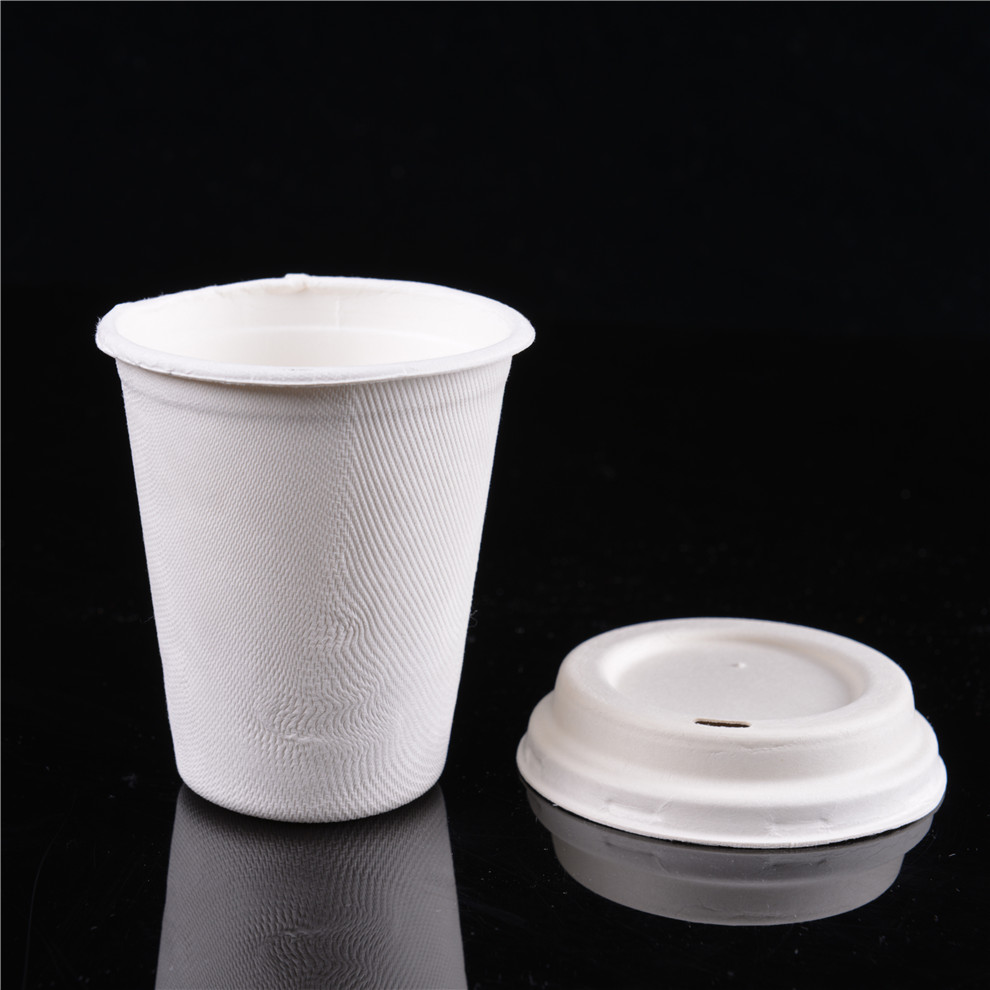 Sugarcane Bagasse Coffee Cup Disposable Paper Coffee Cup With BPA Free